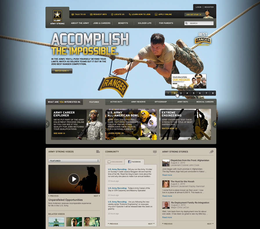 GoArmy Homepage